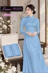 Vải áo dài họa tiết hình thoi in 3D