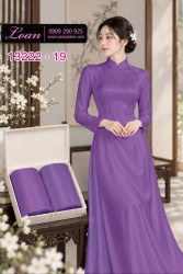 Vải áo dài họa tiết hình thoi in 3D