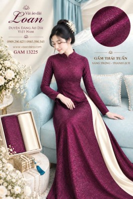 Vải áo dài gấm Thái Tuấn-13225