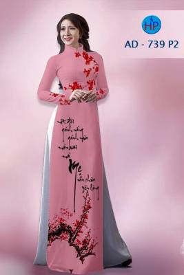Vải áo dài chữ Thư Pháp-DT 1324