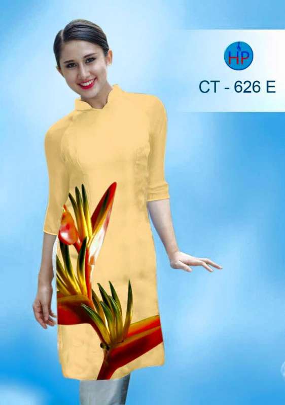 Vải áo dài Cách Tân cành hoa Vải áo dài Cách Tân cành hoa