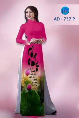 Vải áo dài chữ Thư Pháp-DT 1341