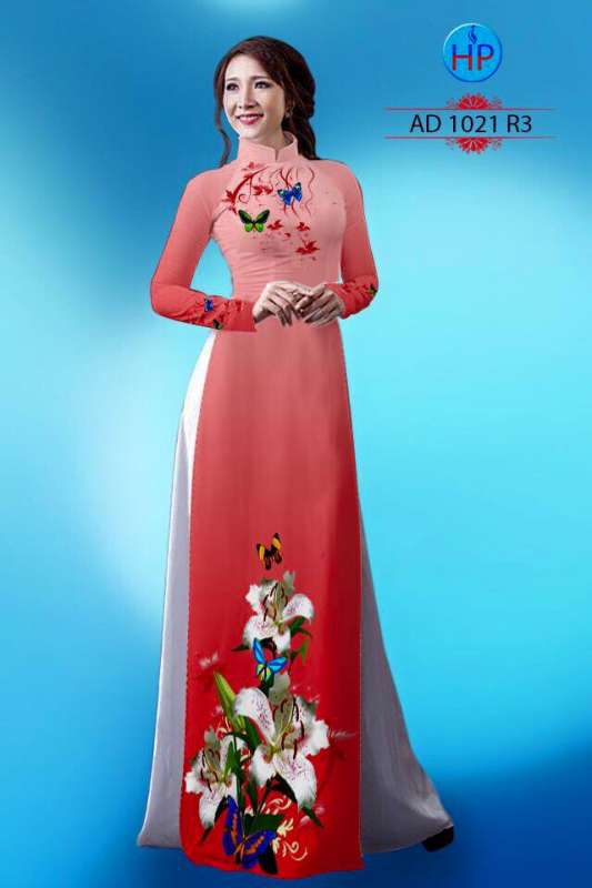 Vải áo dài hoa Ly