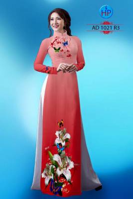Vải áo dài hoa Ly-DT 1344