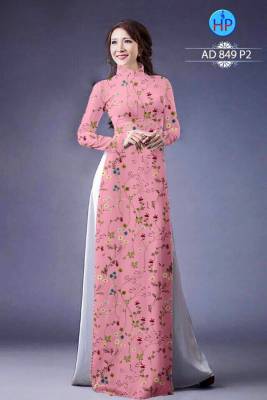Vải áo dài hoa nhí-DT 1347