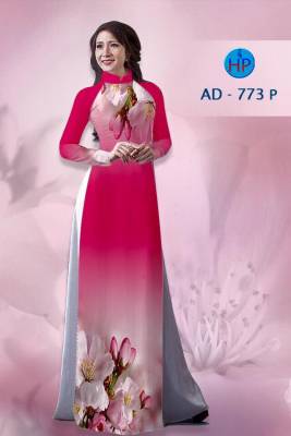 Vải áo dài hoa 3D-DT 1353