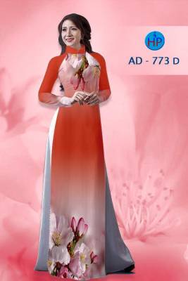 Vải áo dài hoa 3D-DT 1353