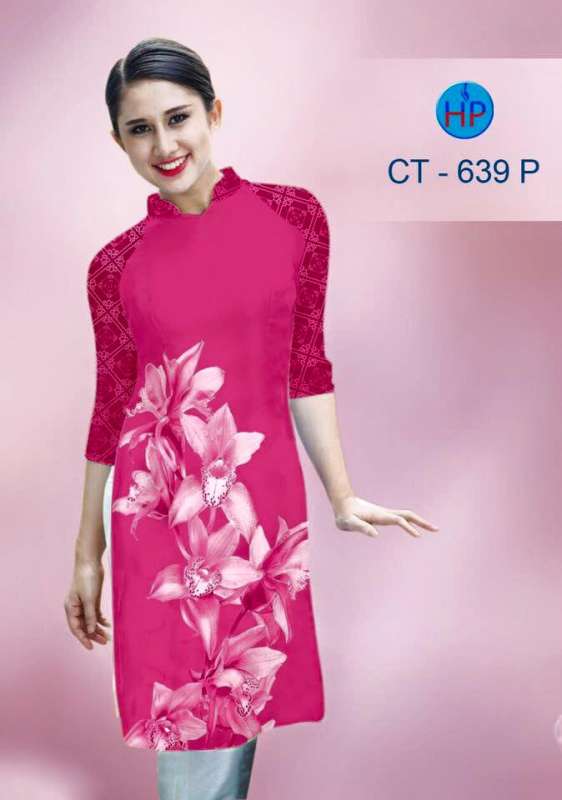 Vải áo dài Cách Tân hoa Ly Vải áo dài Cách Tân hoa Ly