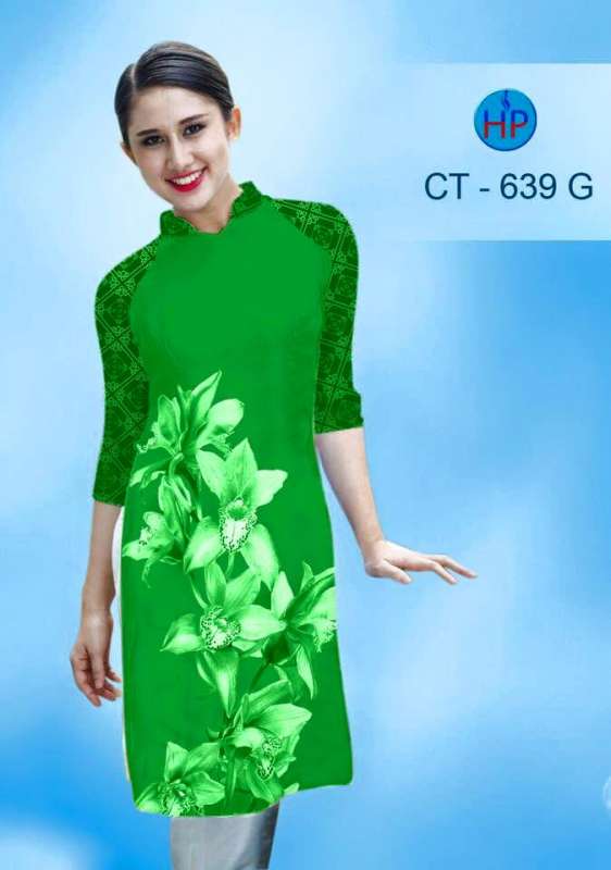Vải áo dài Cách Tân hoa Ly Vải áo dài Cách Tân hoa Ly