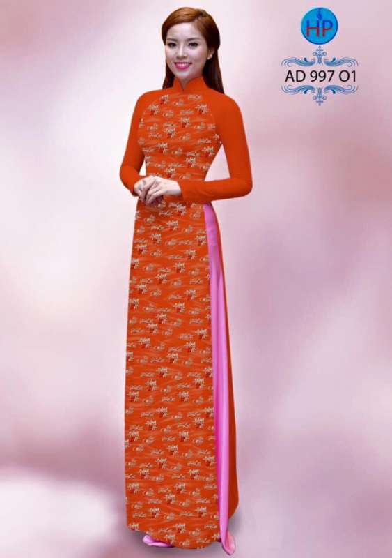 Vải áo dài hoa nhí