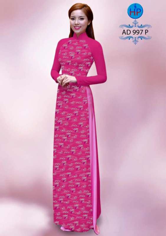 Vải áo dài hoa nhí