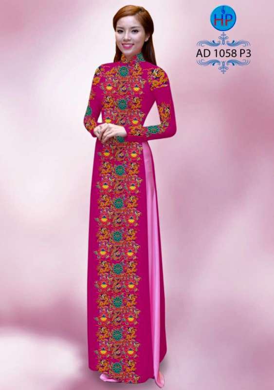 Vải áo dài hoa nhí
