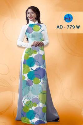 Vải áo dài hình vòng tròn-DT 1380