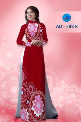 Vải áo dài hoa văn tròn-DT 1381