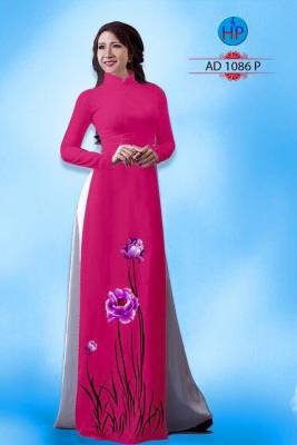 Vải áo dài cành hoa nhỏ-DT 1409