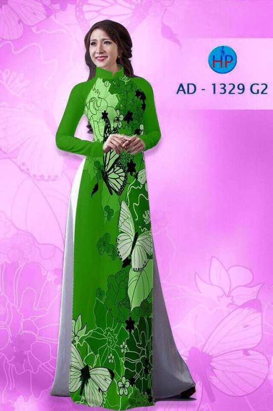 Vải áo dài hoa Bướm