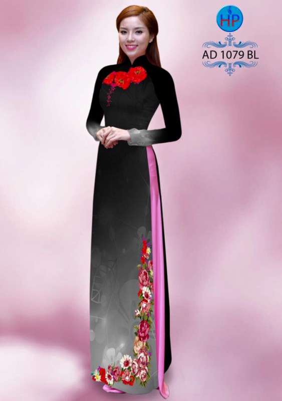 Vải áo dài hoa nhỏ