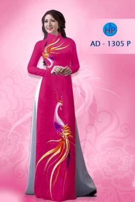 Vải áo dài chim Phượng-DT 1423