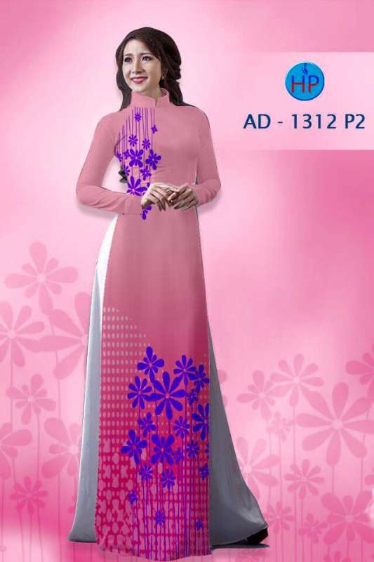 Vải áo dài cành hoa nhỏ