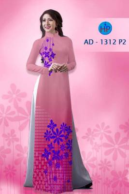 Vải áo dài cành hoa nhỏ-DT 1429