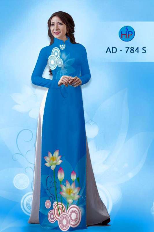 Vải áo dài Hoa Sen 3D