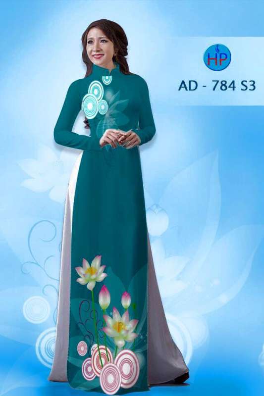 Vải áo dài Hoa Sen 3D