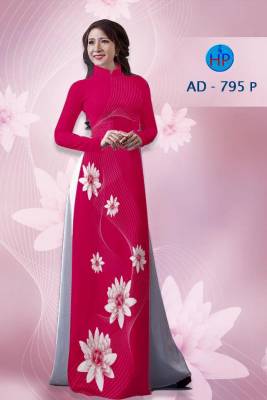 Vải áo dài hoa 3D-DT 1459