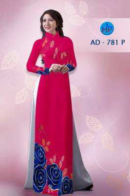 Vải áo dài hoa dưới-DT 1479