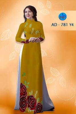 Vải áo dài hoa dưới-DT 1479