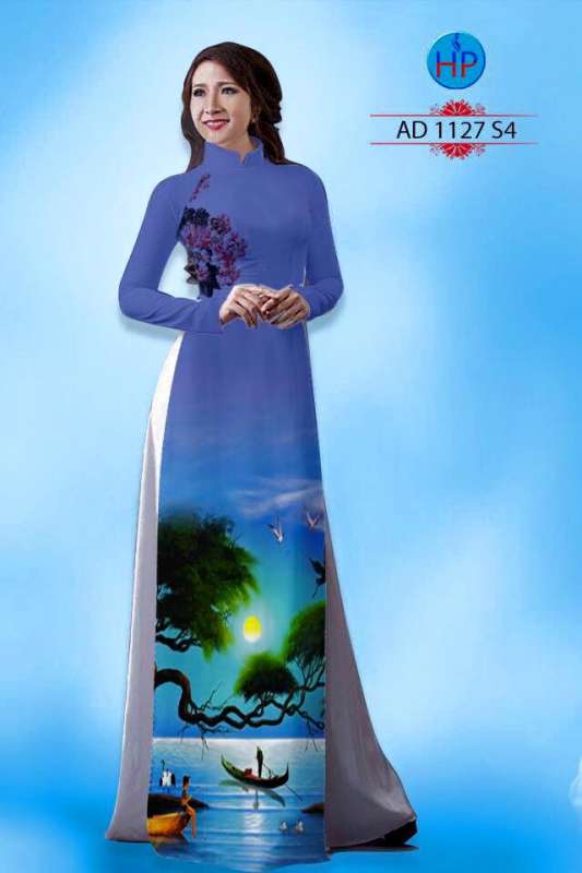 Vải áo dài phong cảnh