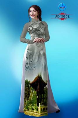 Vải áo dài phong cảnh 3D-DT 1570