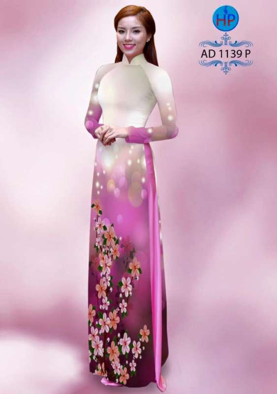 Vải áo dài hoa nhỏ