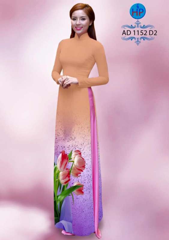 Vải áo dài hoa Ly