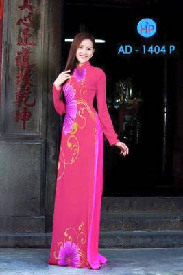 Vải áo dài hoa 3D-DT 1598