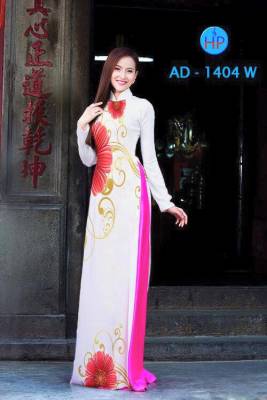 Vải áo dài hoa 3D-DT 1598