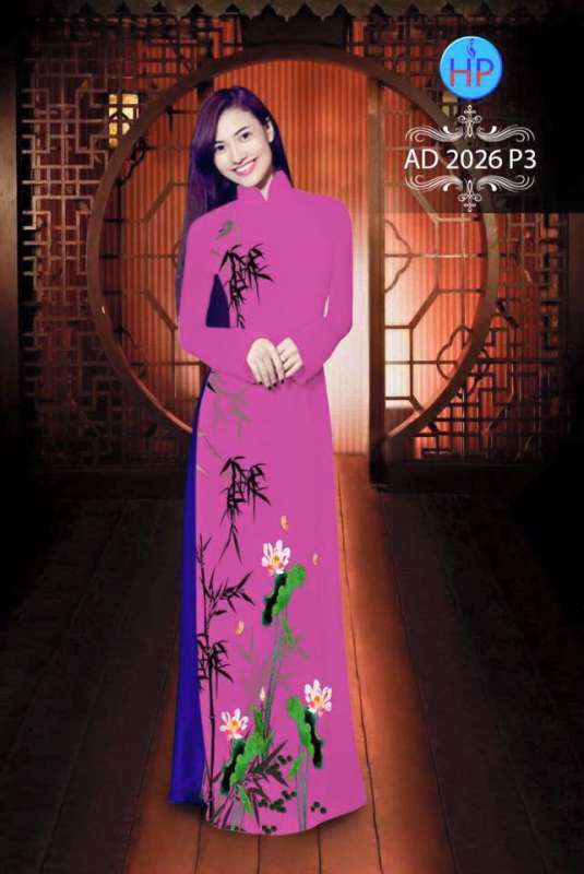 Vải áo dài hoa Sen