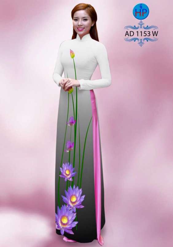 Vải áo dài hoa Sen
