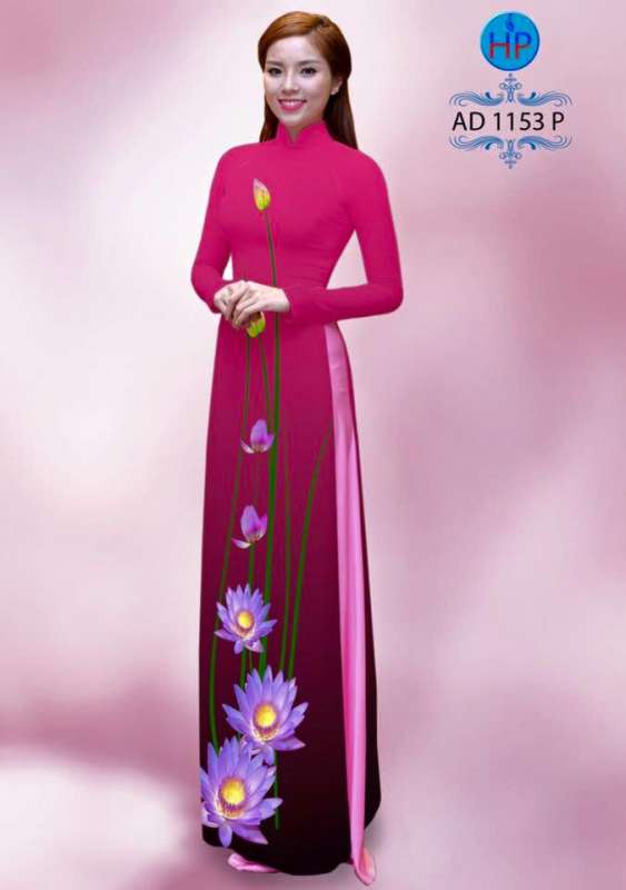 Vải áo dài hoa Sen