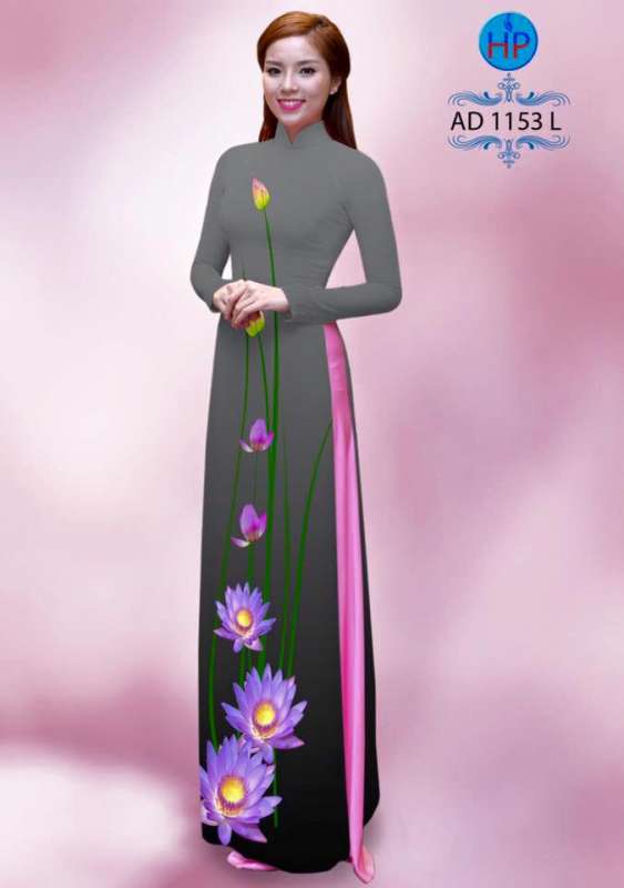 Vải áo dài hoa Sen