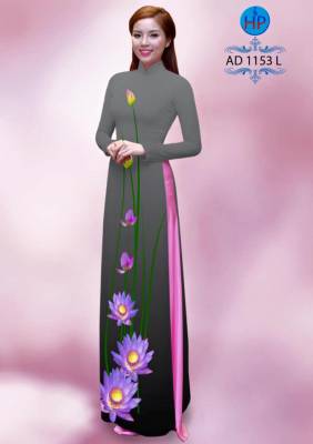 Vải áo dài hoa Sen-DT 1646