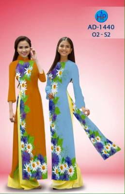 Vải áo dài hoa Cúc-DT 1649