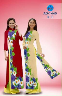 Vải áo dài hoa Cúc-DT 1649