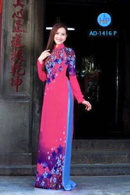 Vải áo dài hoa nhỏ-DT 1651
