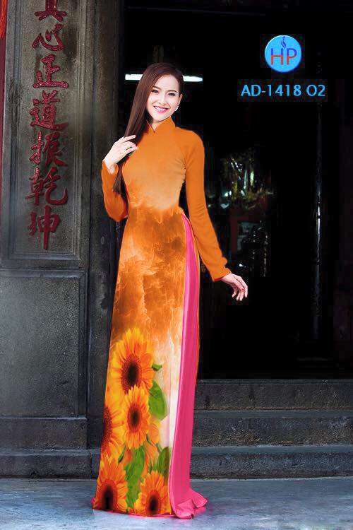 Vải áo dài hoa Cúc