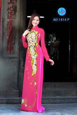 Vải áo dài hoa leo-DT 1656