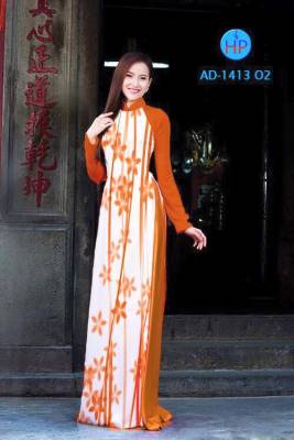Vải áo dài hoa dọc-DT 1662