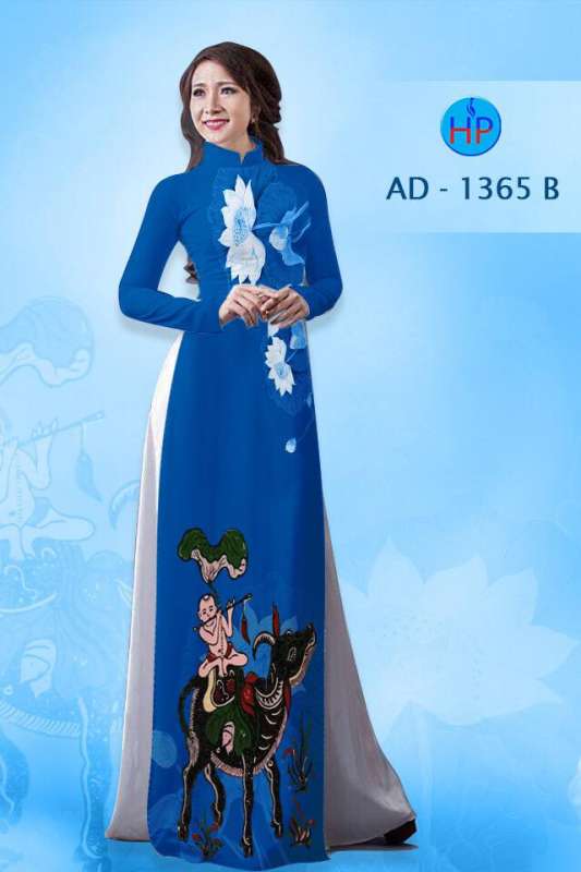 Vải áo dài tranh dân gian Vải áo dài tranh dân gian