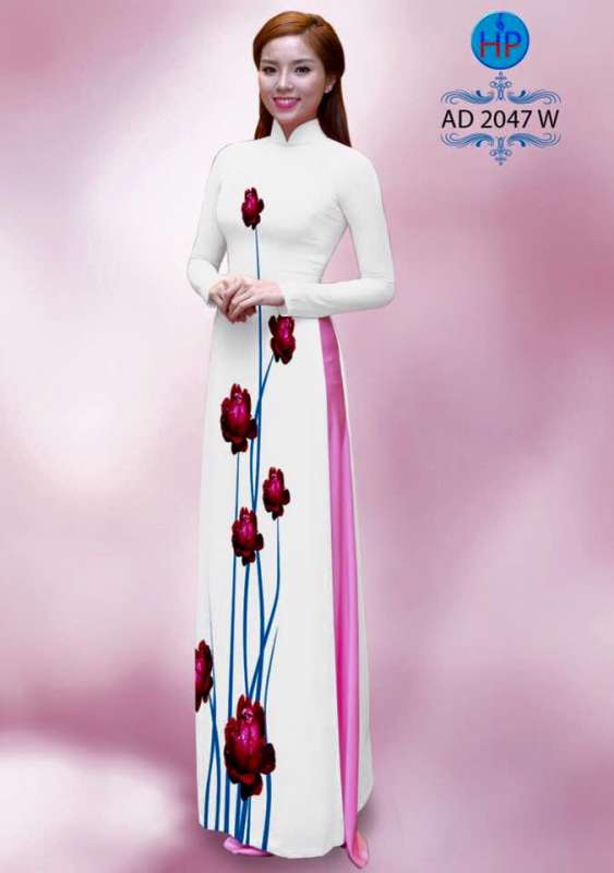 Vải áo dài hoa dây