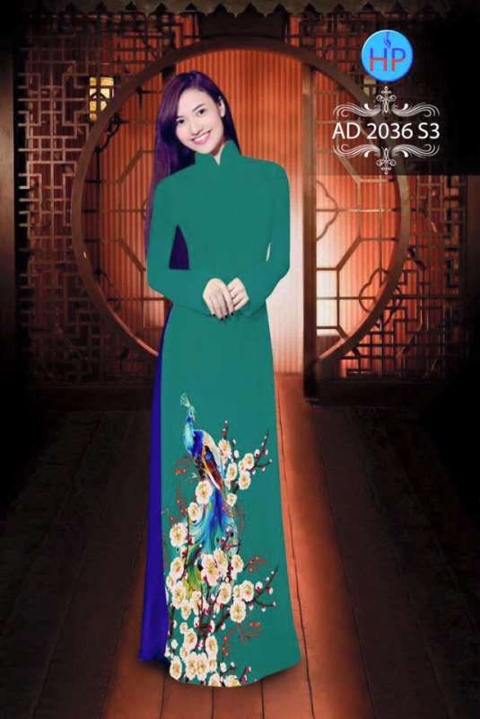 Vải áo dài cành hoa dưới
