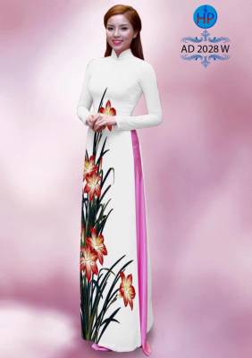 Vải áo dài hoa cỏ-DT 1726
